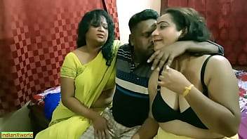 Indian Bengali Boy Nervous To Pleasure Two Seductive Milf Bhabhis In Steamy Threesome