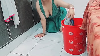 Indian Maid Exposing Her Curves To Elderly Landlord, Passionate Encounter With Hindi Moans