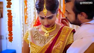 Desi Voluptuous Bride Gets Railed By Ex-lover While Hubby Watches (hindi Audio)