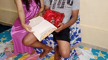 Indian Stepmom Gets A Creamy Birthday Surprise With Hindi Moans