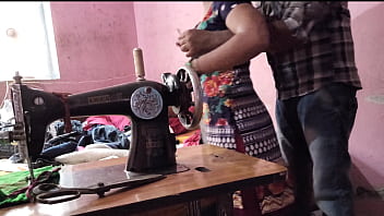 Desi Bhabhi Got Nailed By Uncle While Sewing