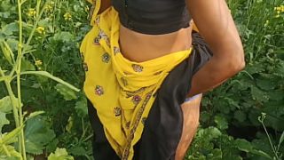 Horny Husband Fucks His Wife Hard In The Mustard Field Outdoor Hindi Audio