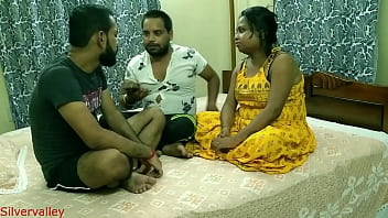 Desi Babe Shared With Friend For Cash: Hindi Moans Included