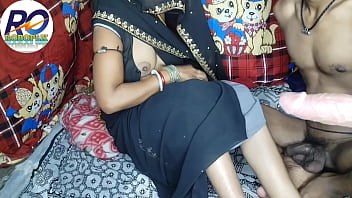 Claire Moans In Pleasure As She Takes It Doggy Style In Black Saree, Hindi Audio