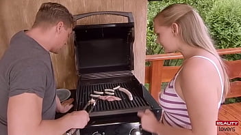 Juicy Tits And Wet Pussy On The Grill