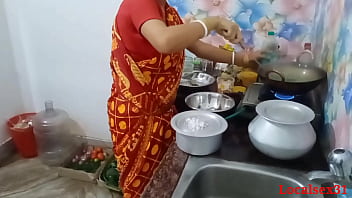 Indian Wife In Red Saree Fucks In Kitchen (official Video By Localsex31)