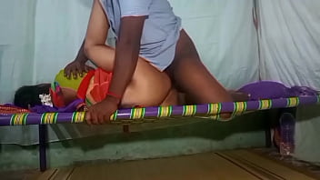 Tamil Aunty In Saree Gets Pounded Doggy Style At Home