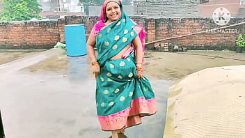 Drenched In The Downpour, My Bhabhi Moans In Hindi As She Gets Pounded
