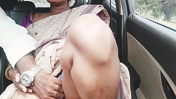 Indian Milf With Huge Tits Takes Son-in-law For A Long Drive To Get Fucked Hard, Whispering Filthy Telugu Talk