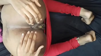 Sizzling Tamil Wife Lounges On The Bed, Watching Her Husband Suddenly Jerk Off Before She Takes Over With A Steamy Handjob.