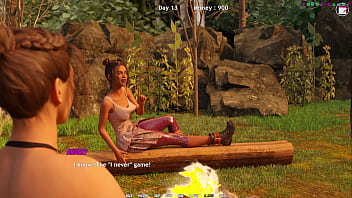 A Filthy Forest Fuck: Cumming Deep By The Campfire