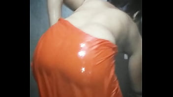 Sultry Village Auntie Flaunts Her Curves In A Tight Bath Suit