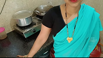 Newlywed Housewife Chats With Husband While Getting Railed Doggystyle By Step-brother In The Kitchen With Filthy Hindi Audio