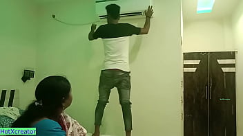 Desperate Indian Housewife Gets Her Tight Pussy Stretched By The Ac Repairman While Her Husband Is Away